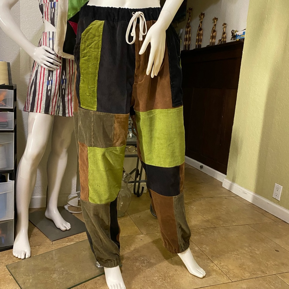 Baggy pants sample patch work